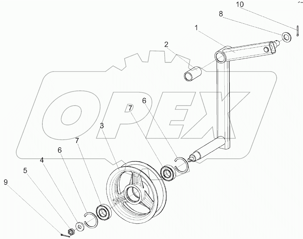 Рычаг КЗК 0202440В