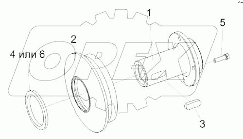 Шкив неподвижный КЗК-7-0202540Б