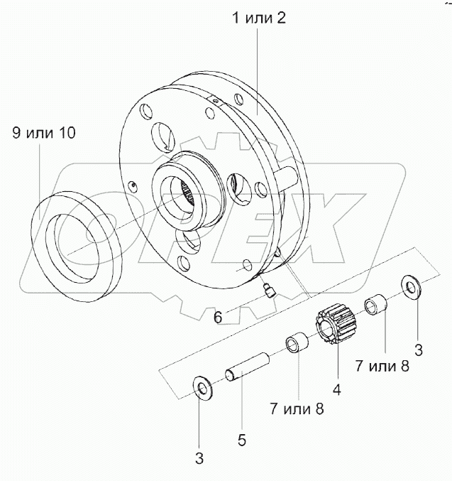 Водило КЗК-12-0123020