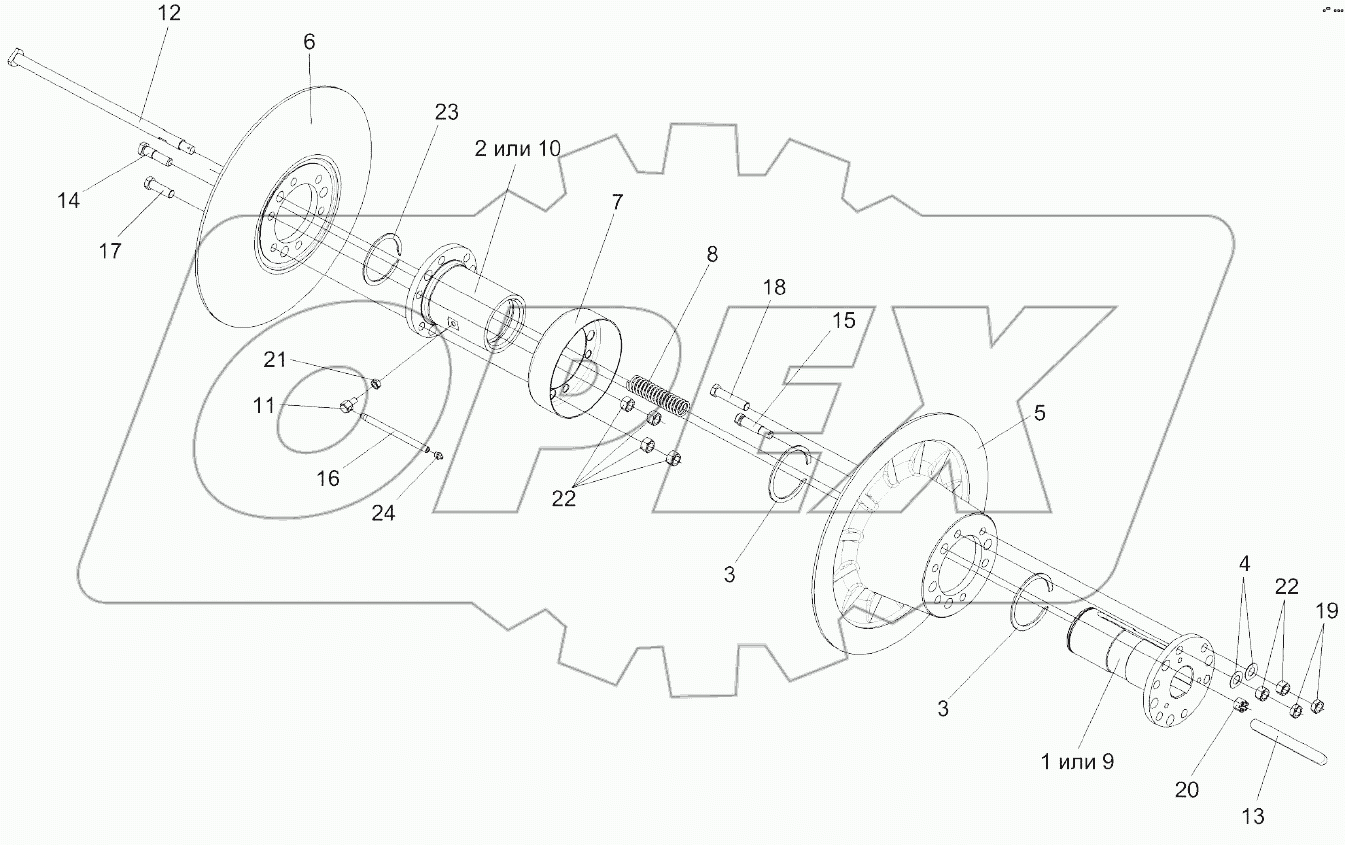 Вариатор барабана КЗК 0108100