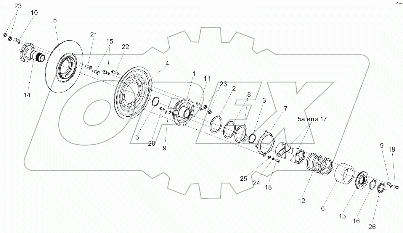 Вариатор барабана КЗК 0123000