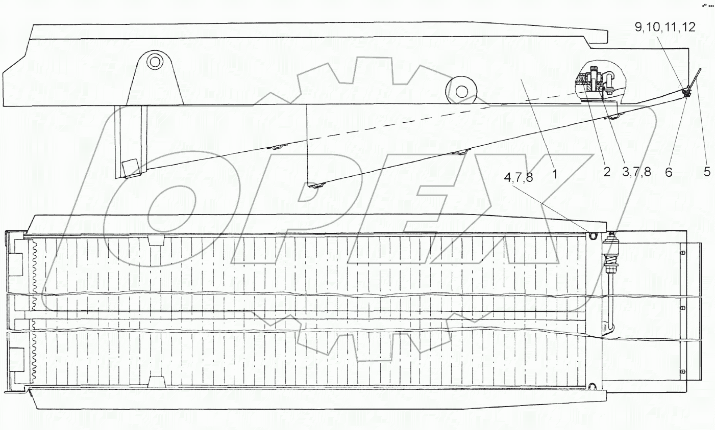 Стан решетный нижний КЗК 0240000