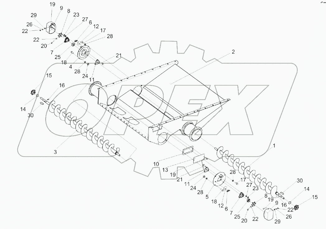 Блок шнеков КЗК 218010В