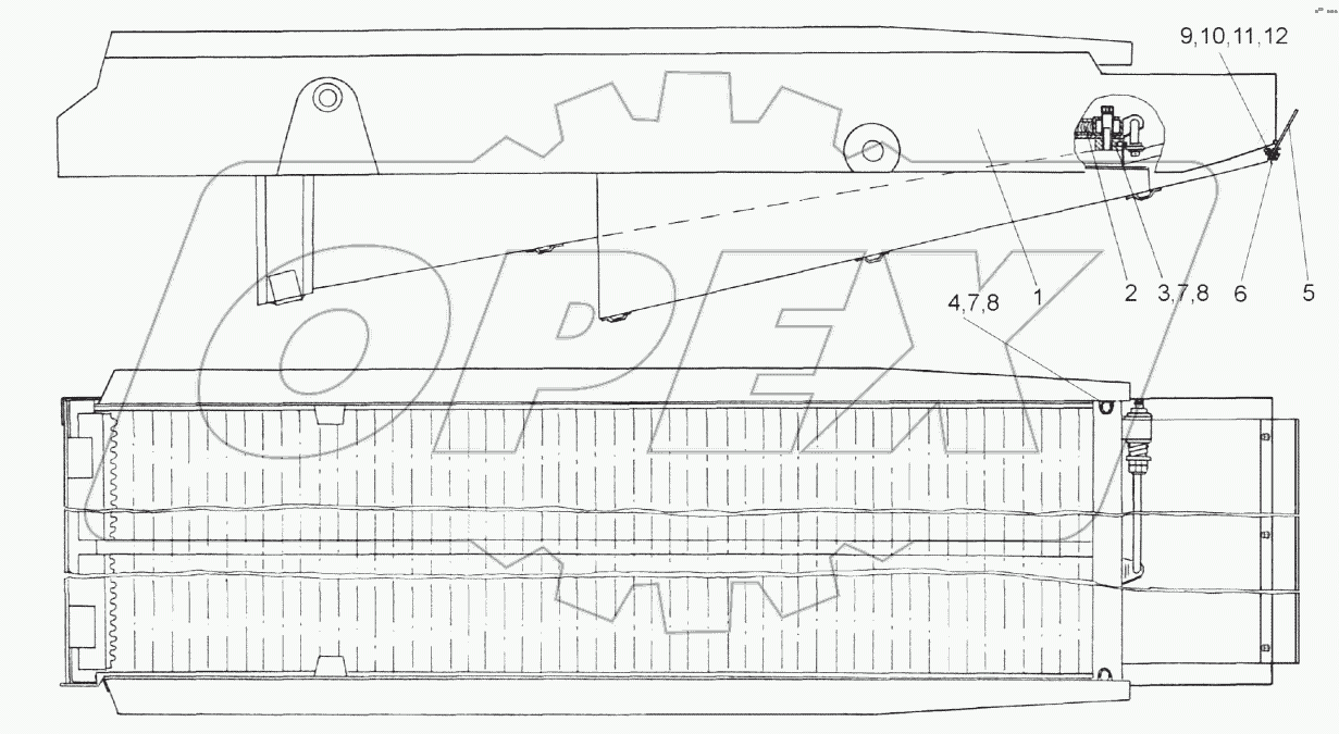 Стан решетный нижний КЗК 0240000