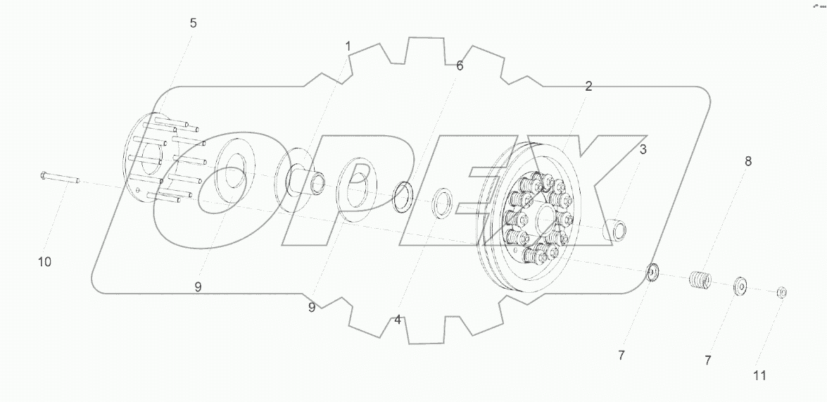 Муфта фрикционная КЗК 0219100А