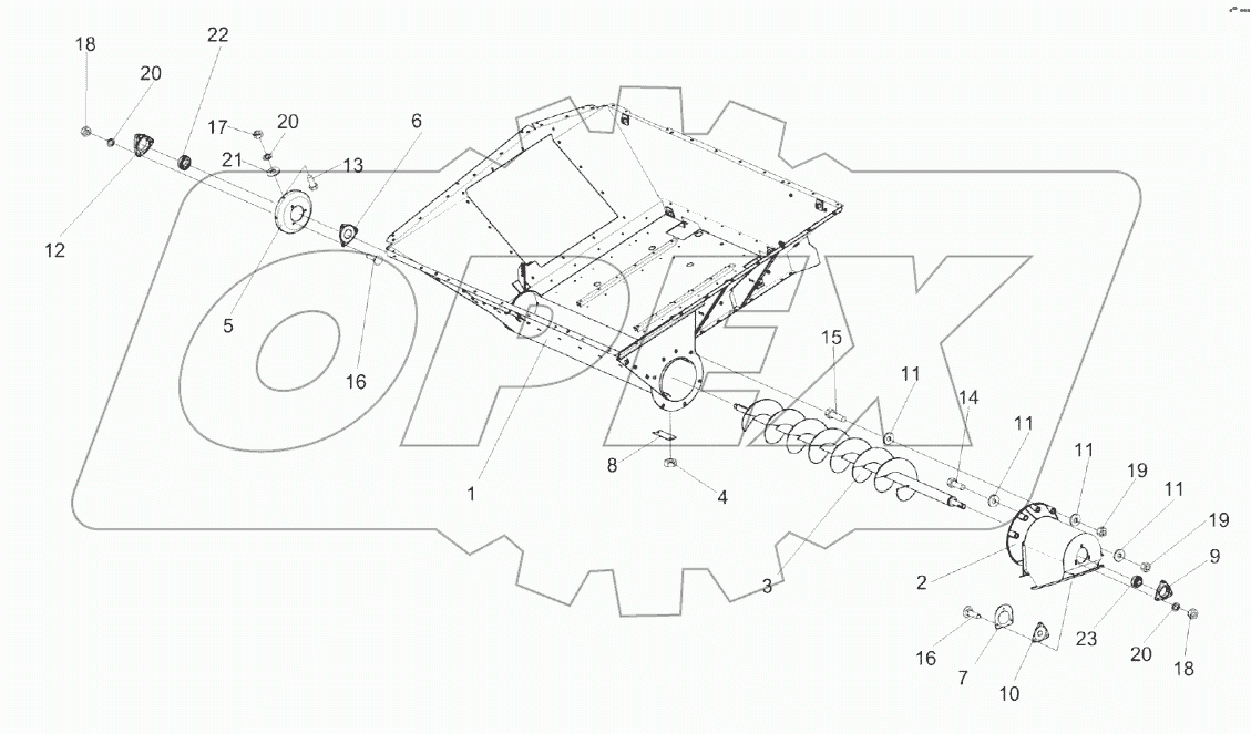 Установка шнека КЗК 0206030Б