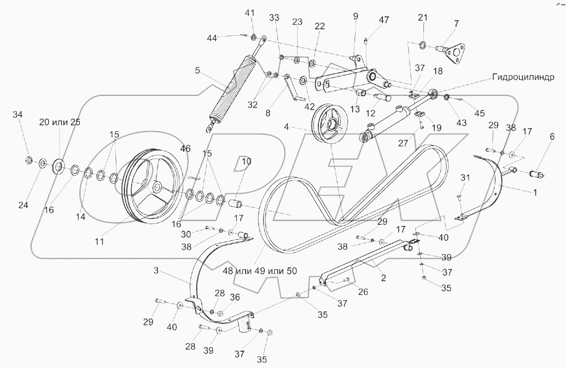 Привод горизонтального шнека КЗК-10-0221000