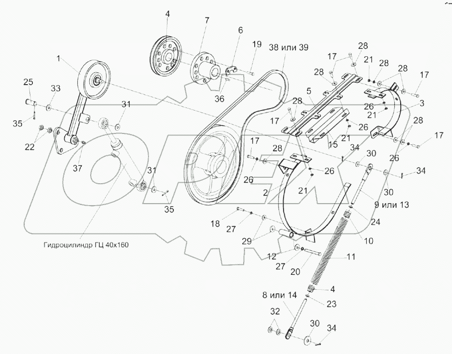 Привод вибратора КЗК 0223000Б