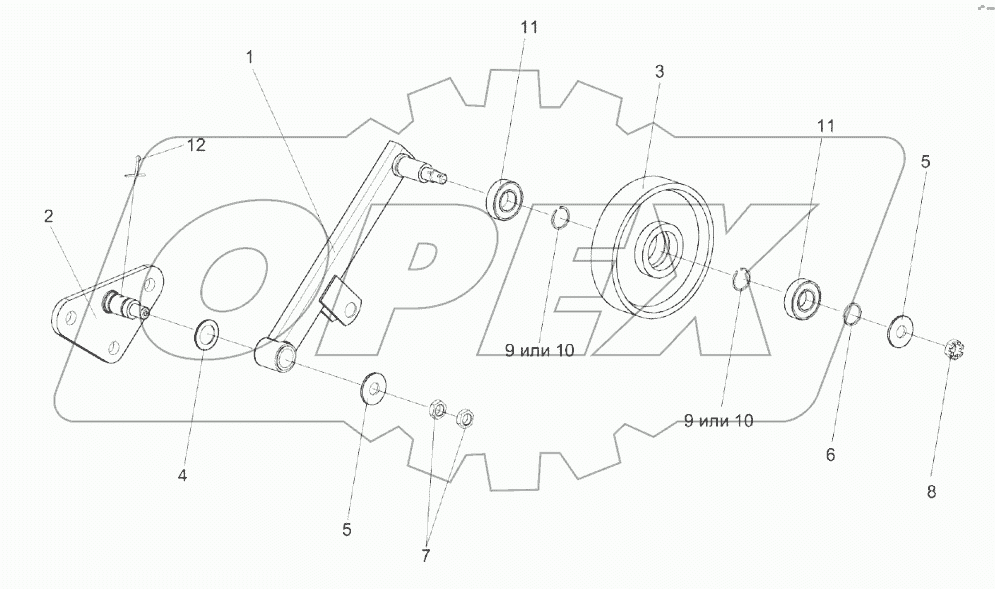 Рычаг КЗК 0223010