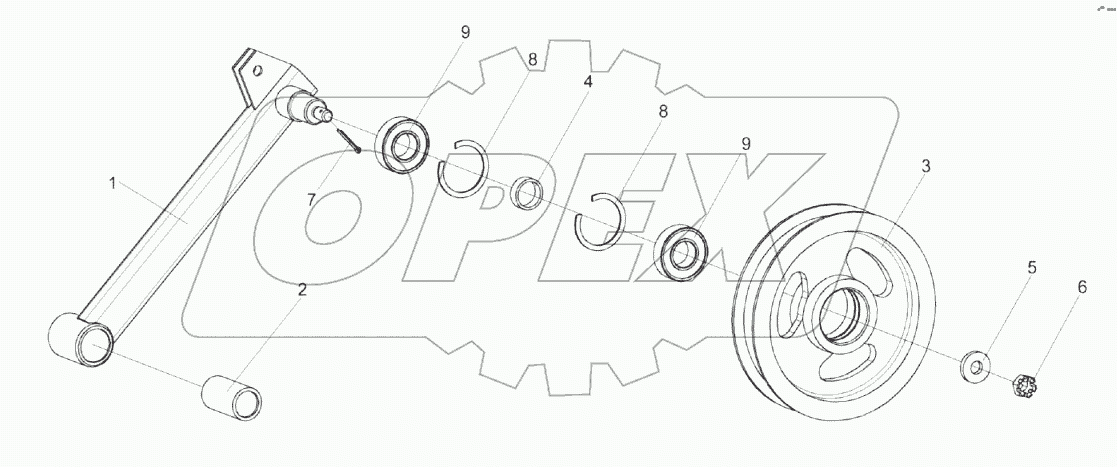 Рычаг КЗК 0100620