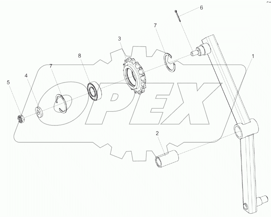 Рычаг КЗК 0100680
