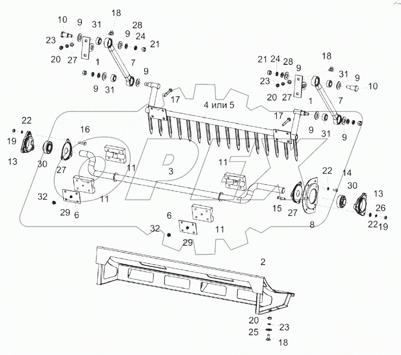 Установка половонабивателя КЗК-8К-0400010