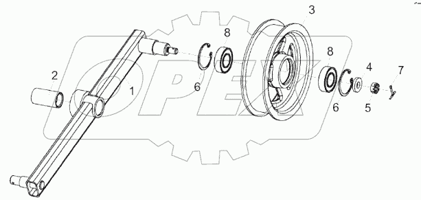 Натяжник КЗК-8К-0400460