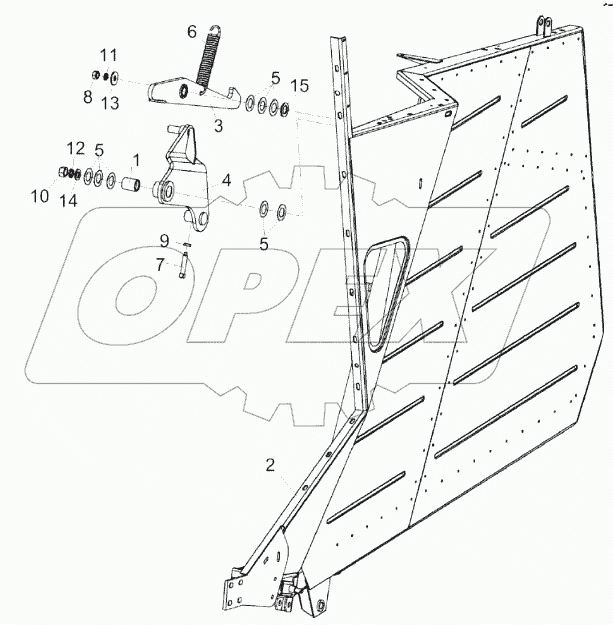 Боковина правая КЗК-8К-0400060