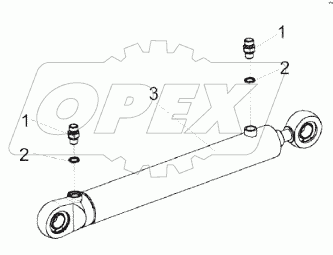 Гидроцилиндр заслонки копнителя КЗК-8К-0602510
