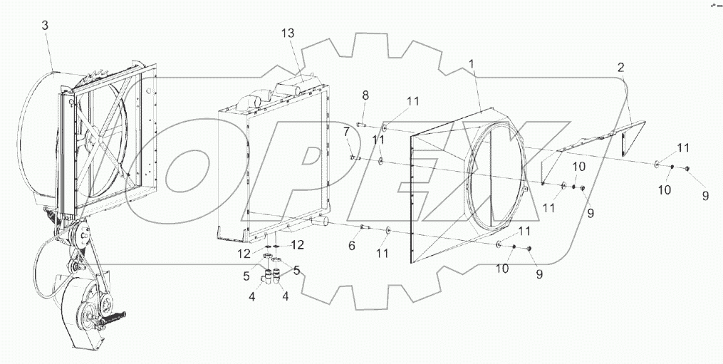 Блок радиаторов КЗК-8А-2-0106050