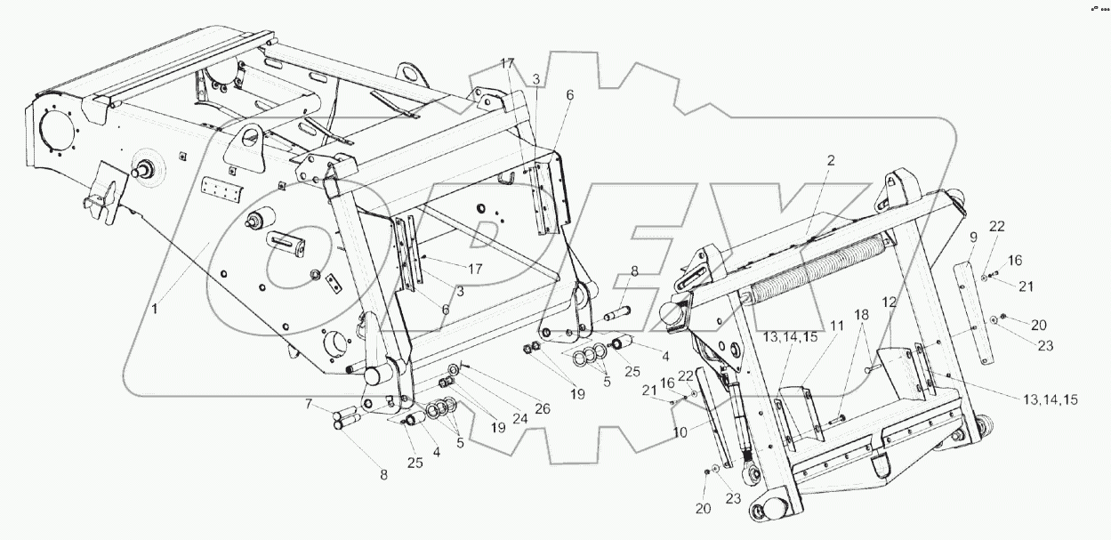 Установка рамки переходной КЗК 1780000А