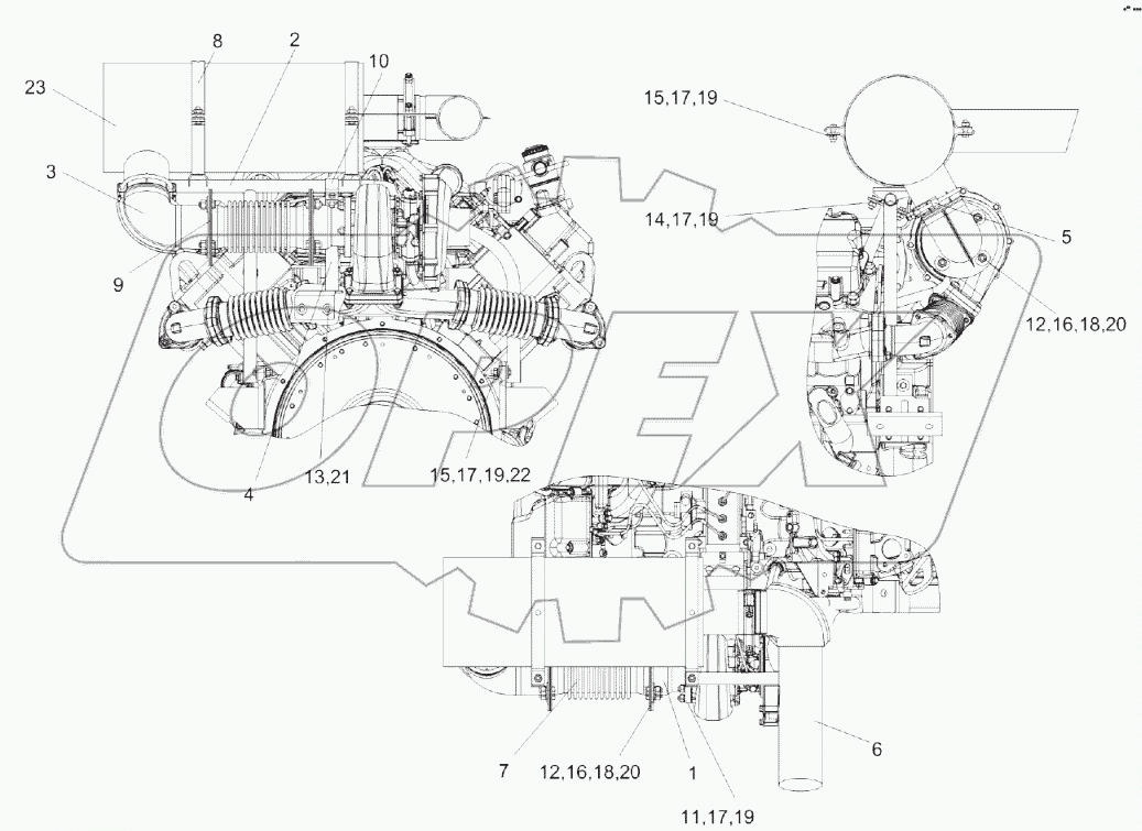 Установка глушителя КЗК-8А-2-0106060