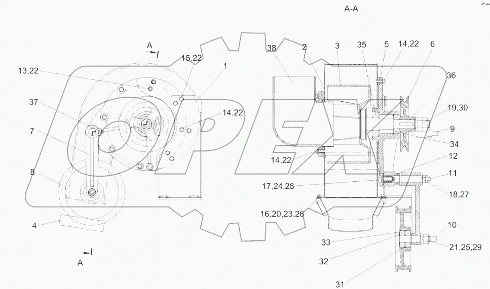 Вентилятор КЗК-8А-0112070