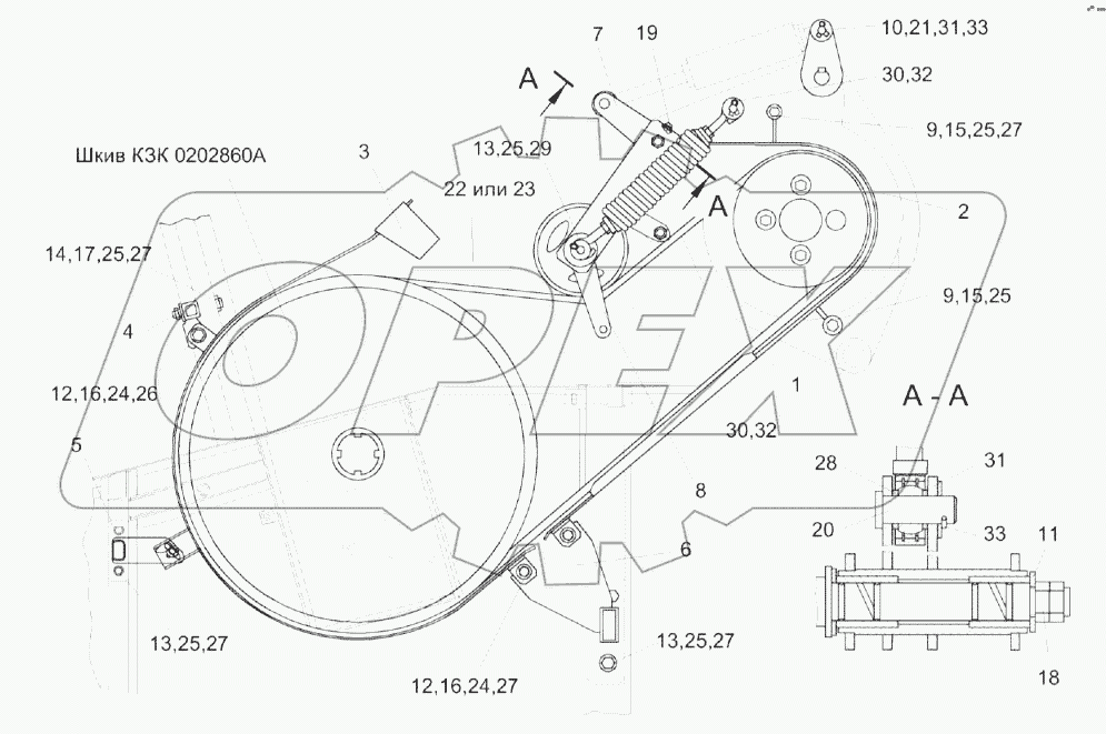 Привод главного контрпривода КЗК 0220000А