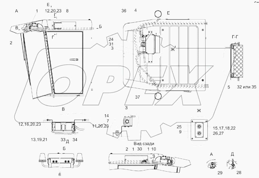 Установка испарителя КЗК-7-0113040-01