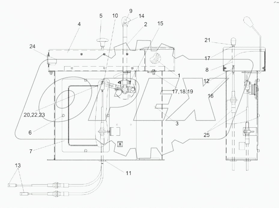 Пульт управления КЗК-8К-0119500
