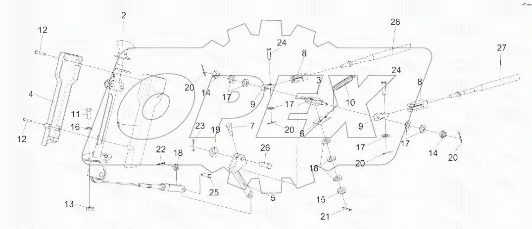 Установка колонки привода УЭС 0300710
