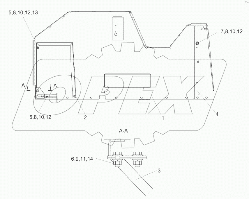 Панель КЗК-8К-0128270