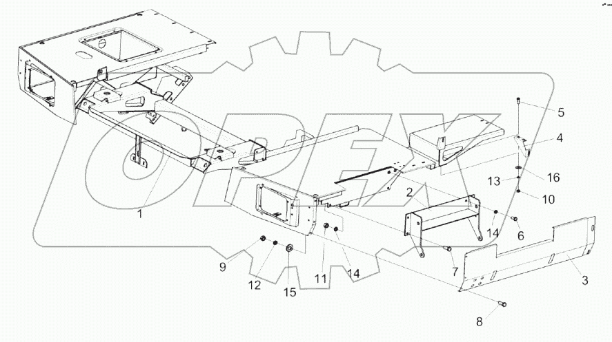 Подрамник КЗК-8-0121000-01