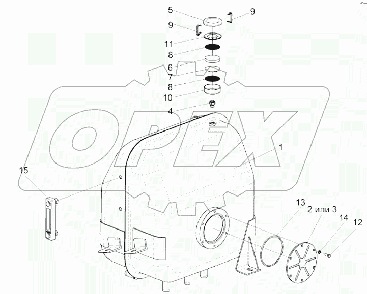 Бак масляный КЗК 0601010А