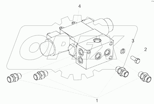 Гидроблок накопителя КЗК-8К-0602300