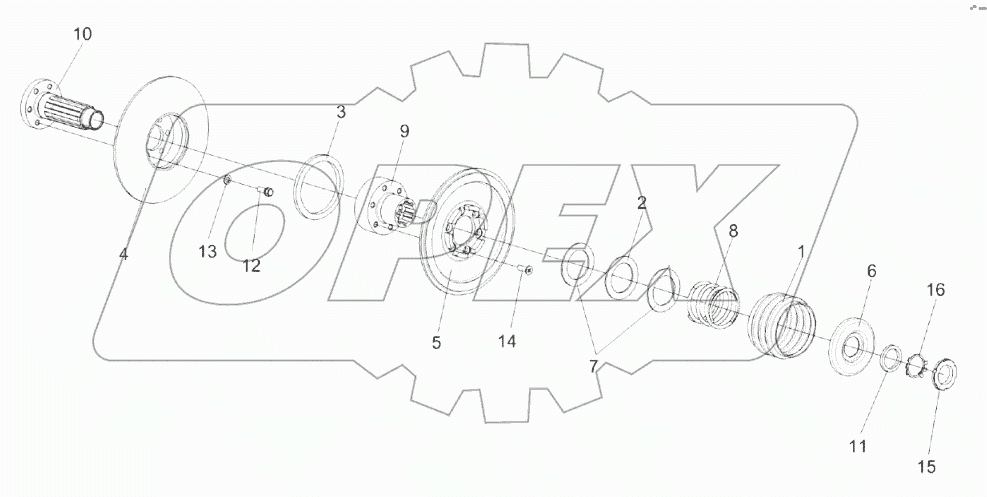 Шкив ведомый КЗК-12-0217400
