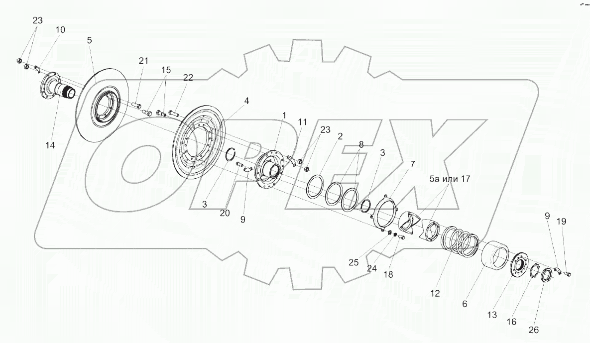 Вариатор барабана КЗК 0123000