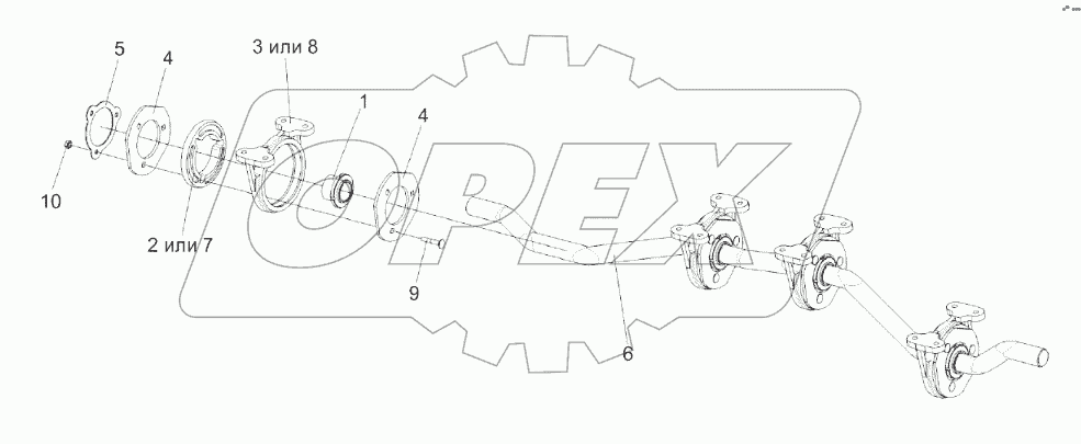 Вал коленчатый ведомый КЗК 0212020А