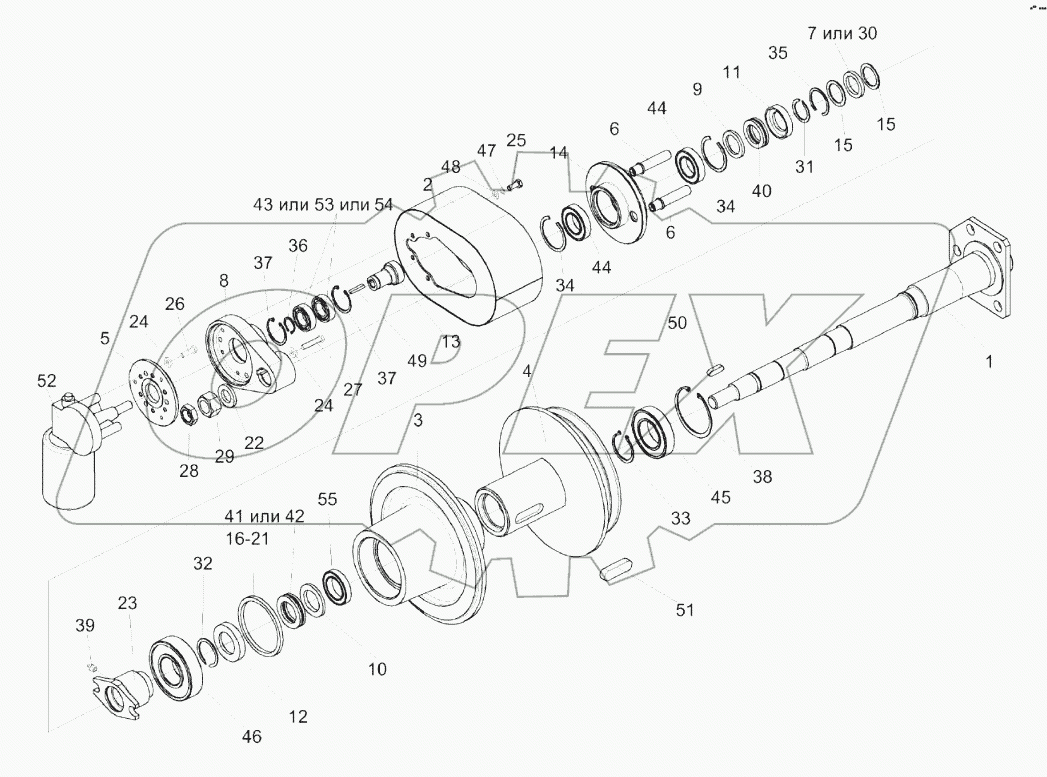 Контрпривод вариатора КЗК-7-0202500Б