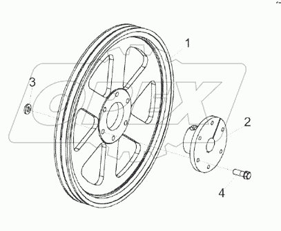 Шкив КЗК-8К-0202030