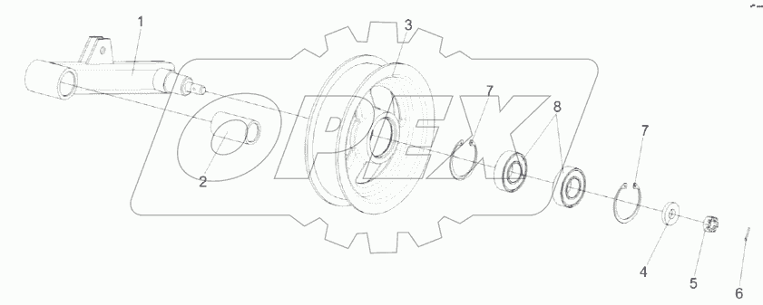 Рычаг КЗК-8К-0202260