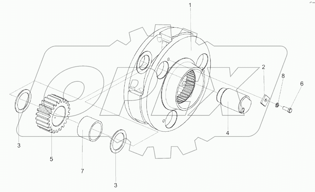 Водило МК-23М.03.160