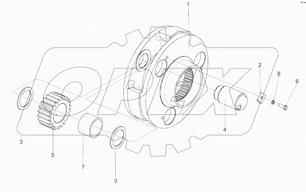 Водило КЗК-10-0107210