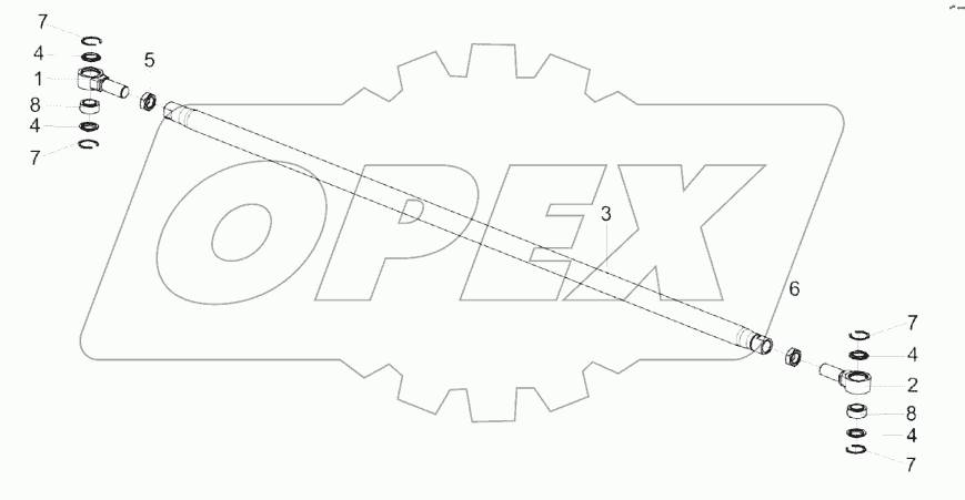 Тяга КЗК-8К-0109040