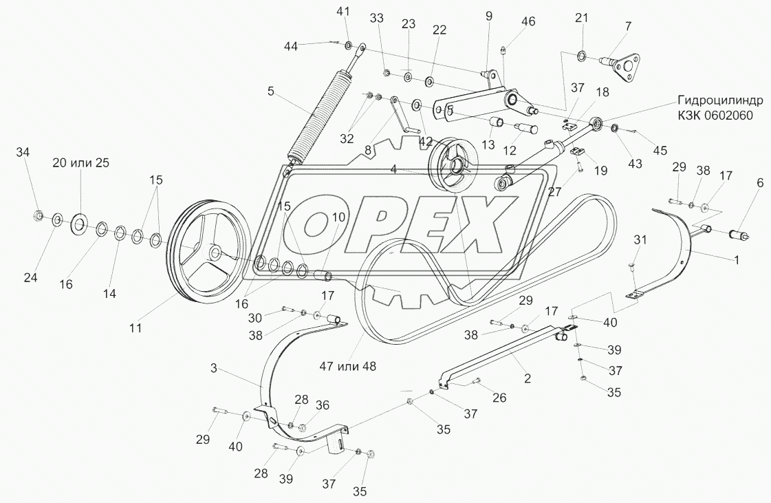 Привод горизонтального шнека КЗК-10-0221000