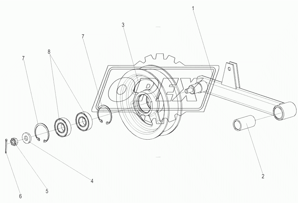 Рычаг КЗК 0290260