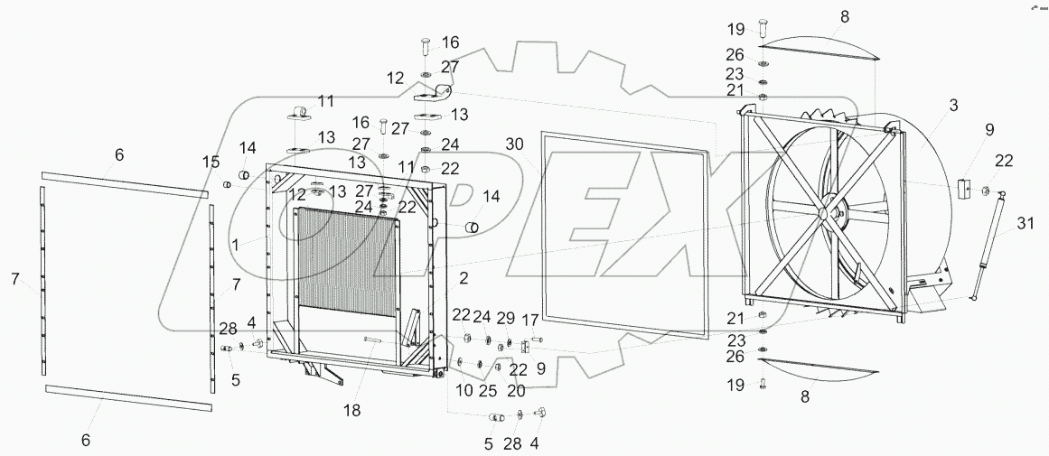 Воздухозаборник КЗК-8А-0112000А