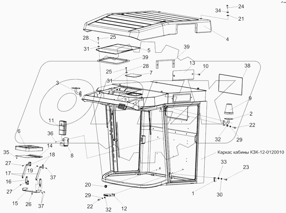 Кабина КЗК-12-0120000-01