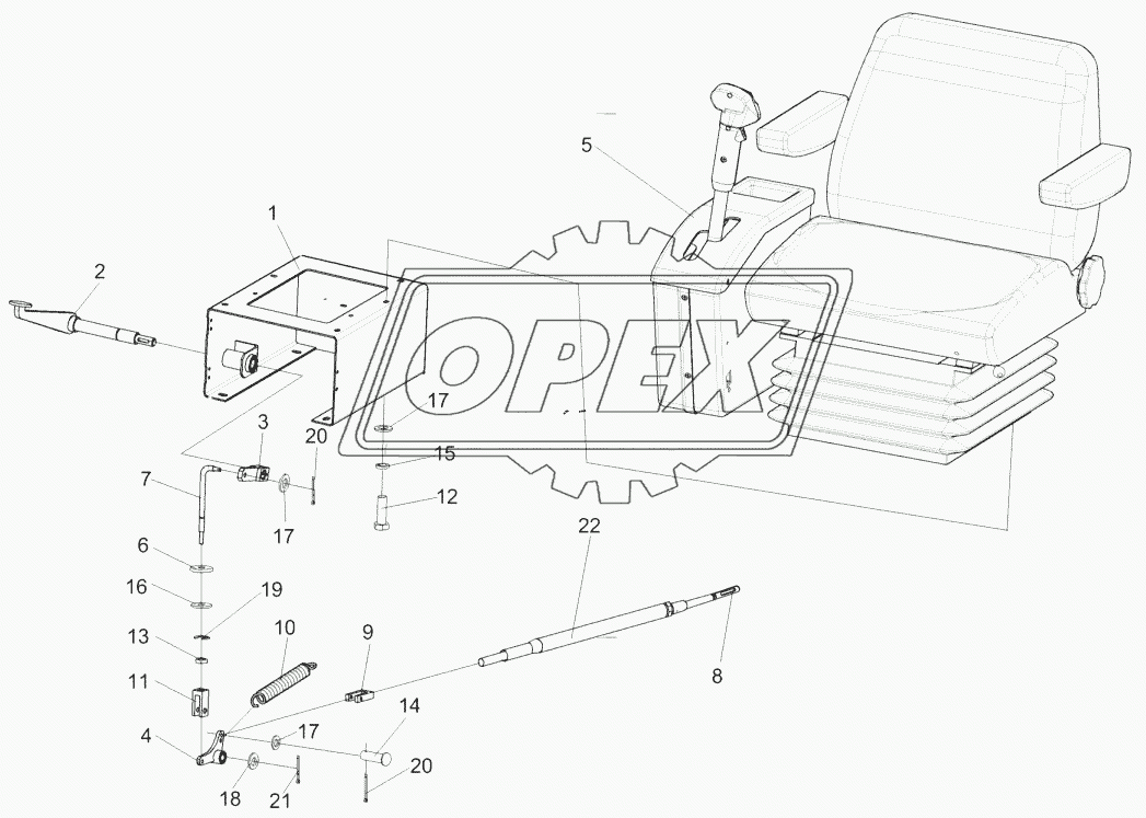 Установка сиденья КЗК-12-0119290Б