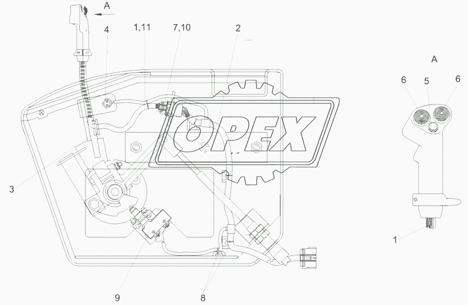 Электрооборудование блока управления КЗК-12-0119890А