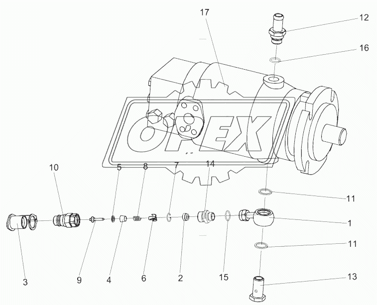 Гидромотор КЗК-12-0601230