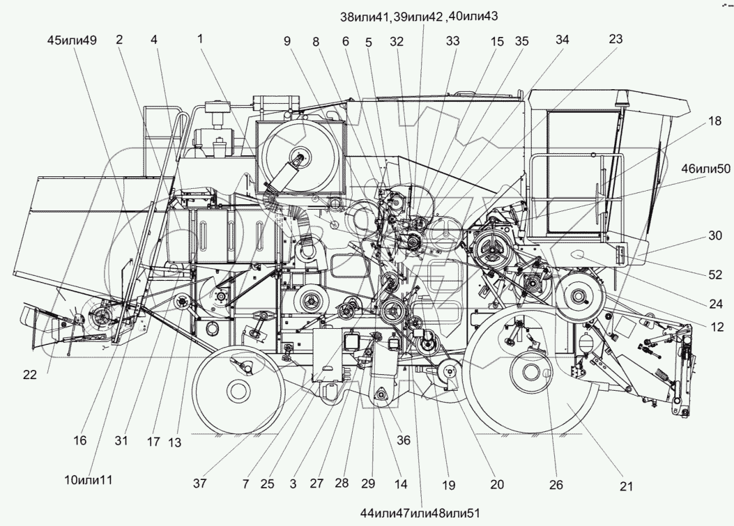 Молотилка самоходная КЗК-8А-0100000