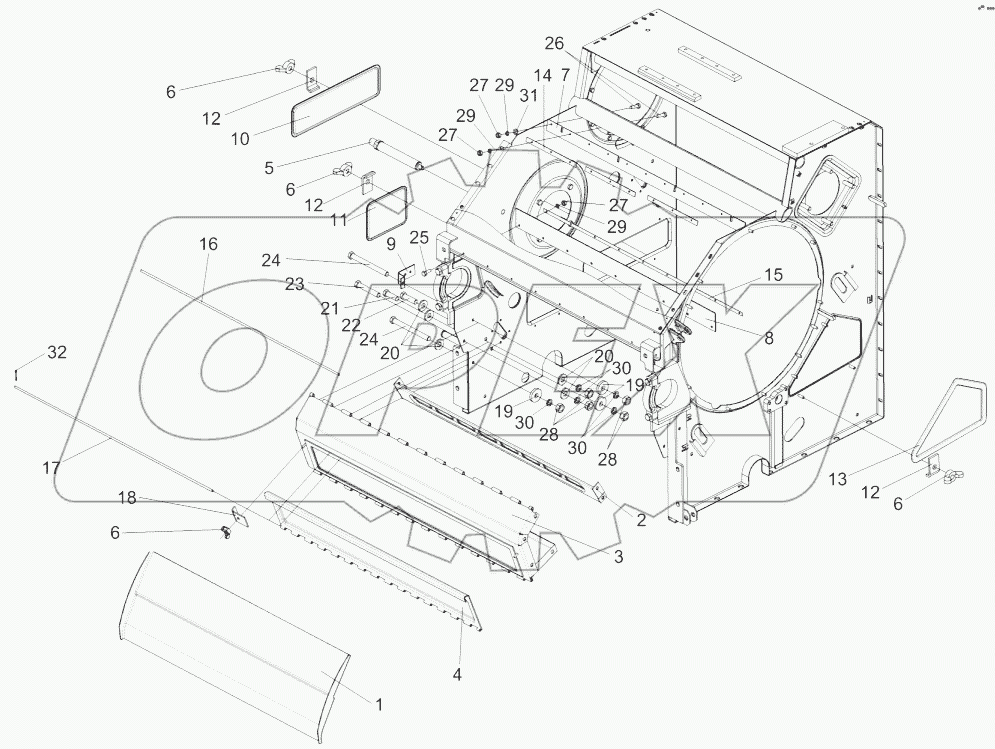 Аппарат молотильный КЗК-8А-0102000