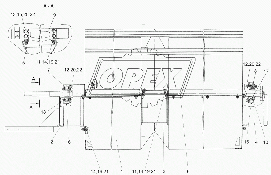 Вентилятор КЗК 0217000Б-01 (вид спереди)